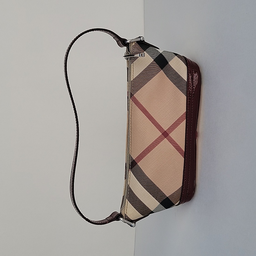Burberry Shoulder Hand Mini Bag                         10'L x 4'H x 3.75'D